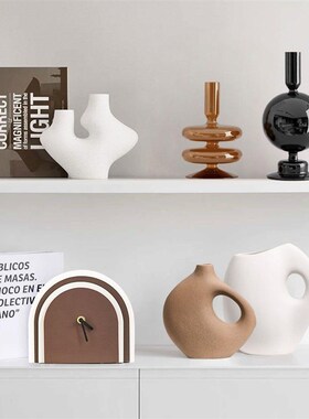 现代格调侘寂风抽象艺术高级感软装摆件轻L奢高档客厅酒柜家居装