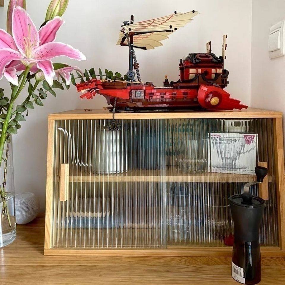 实木日式餐边柜简约酒柜家用茶水柜厨房碗柜储物柜置物柜北欧边柜,淘宝优惠券,粉丝福利购,淘宝优惠卷