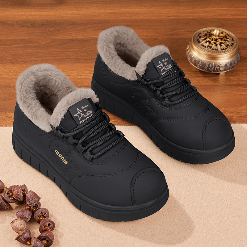 老北京布鞋女鞋官方正品2025新款冬加绒加厚保暖中老年人妈妈棉鞋,淘宝优惠券,粉丝福利购,淘宝优惠卷