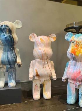 轻奢落地大型存钱罐摆件客厅沙发样板房店铺水转印装饰品