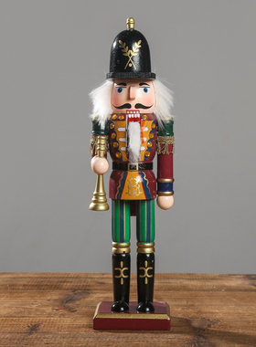 创意胡桃夹子木偶士兵公仔玩偶欧式复古咖啡客厅酒吧家居摆设