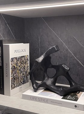 现代样板间书柜软装家居饰品挂画创意玻璃陶瓷工艺品Z