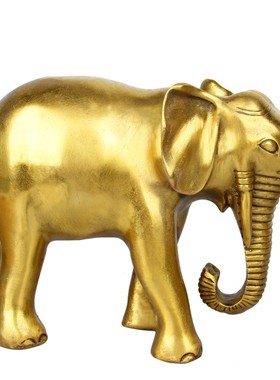 铜大象一对铜象对象吸水象玄关电视柜装饰乔迁新居业礼品