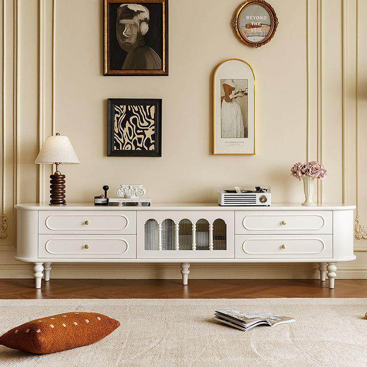 法式电视柜客厅家用2025新款茶几组合储物柜一体奶油收纳柜小户型,淘宝优惠券,粉丝福利购,淘宝优惠卷