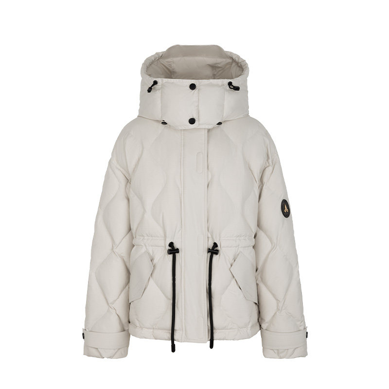 鸭鸭官方羽绒服2025新款运动风加厚外套宽松中长款冬季保暖女