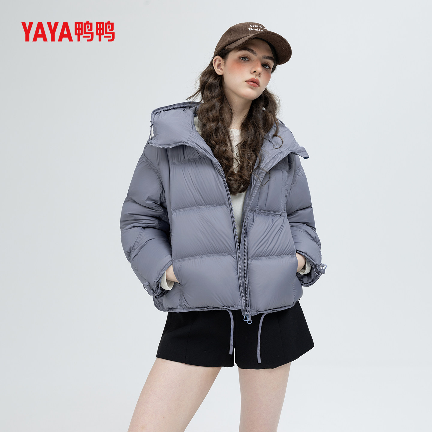 YAYA鸭鸭羽绒服女2025冬季新款短款爆款宽松小个子百搭时尚厚外套,淘宝优惠券,粉丝福利购,淘宝优惠卷