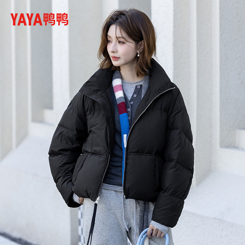 YAYA鸭鸭2025新款双面穿羽绒服秋冬保暖时尚百搭休闲女士短款外套,淘宝优惠券,粉丝福利购,淘宝优惠卷