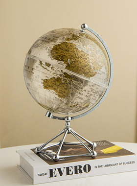 轻奢高档透明地球仪酒柜摆件客厅电视柜办公M室创意桌面家居装饰