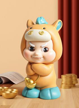 贝汉美工位治愈系公室客厅玄关创意桌面装饰品级感小众马摆件