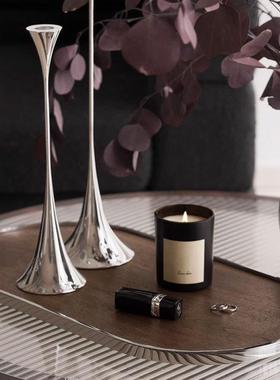 轻奢胡桃木北欧家用实木托盘收纳盘茶盘设计师款样板房客厅摆件