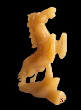 现货速发米黄玉生肖马招财摆件家居客厅办公室酒柜工艺品礼品摆设