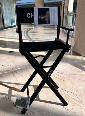快速发货婚纱h摄影道具个性潮拍字母实木折叠黑导演椅靠背椅创意