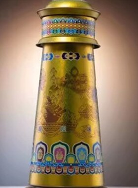 现货速发唐多括罗电动转轮五行转金筒插电家用摆件绿度母药师观音