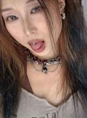 合金皮革男女朋克颈链