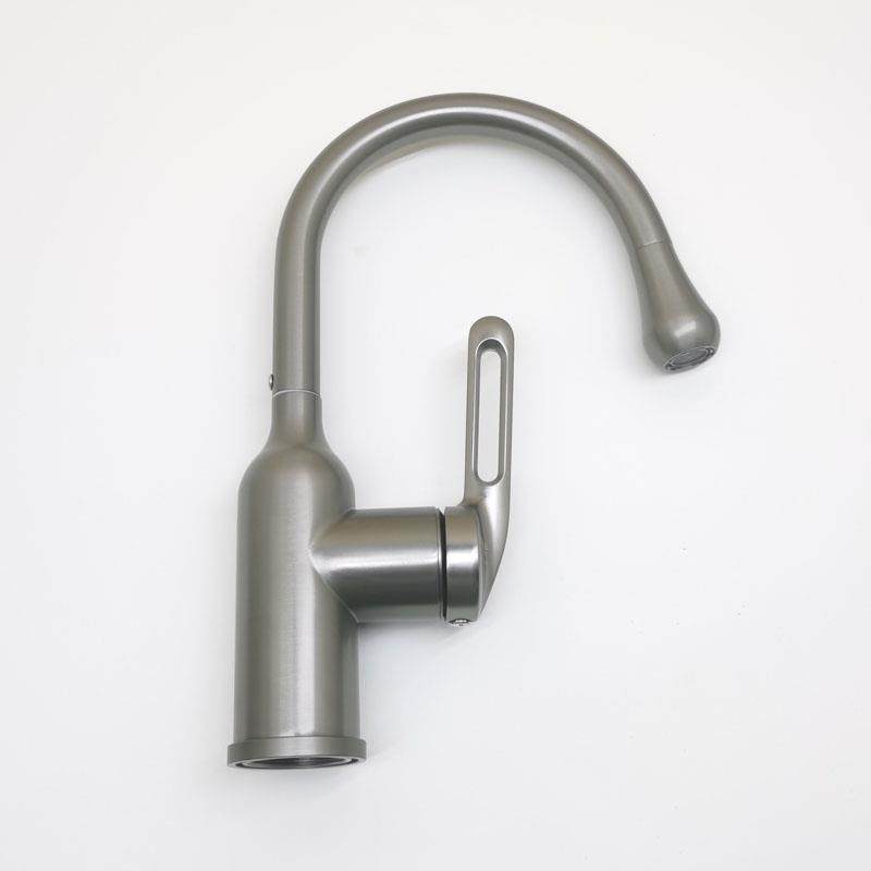外贸不锈钢厨房水槽冷热水龙头枪灰色洗菜盆防溅水滚珠式旋转龙头,淘宝优惠券,粉丝福利购,淘宝优惠卷