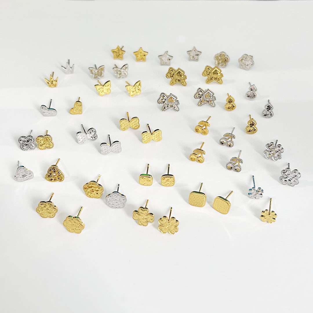 新款cnc碎冰冰s925纯银不过敏镀18k真金耳钉桃心轻奢风气质耳饰,淘宝优惠券,粉丝福利购,淘宝优惠卷