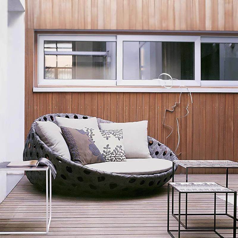 户外沙发躺床阳台懒人设计师客厅花园藤编桌椅休闲组合庭院圆形床,淘宝优惠券,粉丝福利购,淘宝优惠卷