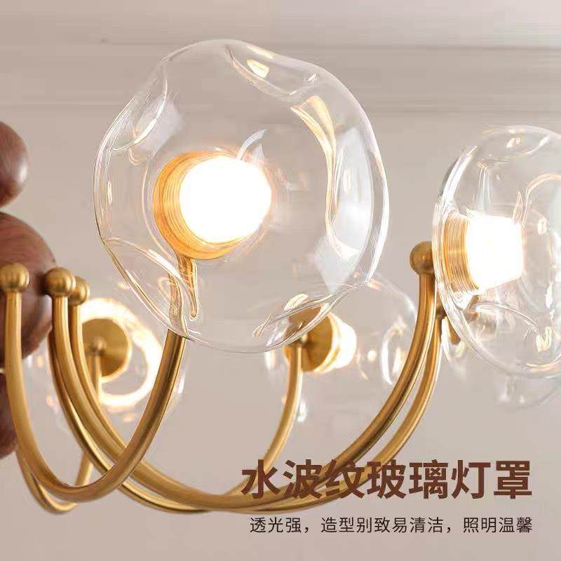 法式中古风客厅吊灯现代简约轻奢高级感主卧室灯创意玻璃护眼灯具,淘宝优惠券,粉丝福利购,淘宝优惠卷