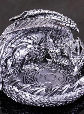 复古龙家用烟灰缸创意个性潮流多功能时尚男生礼品摆件收藏收纳盘