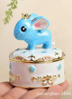 十二生肖手办礼物首饰盒桌面摆件家居饰品金属工艺工艺品节日礼赠