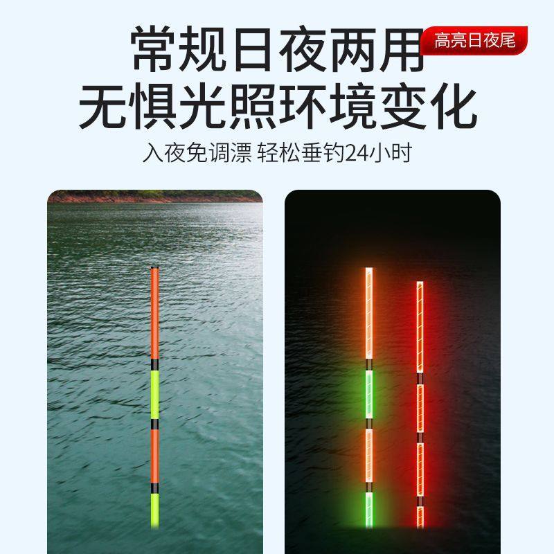 日夜套装鱼漂咬钩变色纳米全水域通用变色龙全套一整套鲫鲤鱼,淘宝优惠券,粉丝福利购,淘宝优惠卷