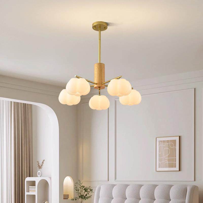 客厅吊灯套餐奶油风创意棉花南瓜灯现代简约全光谱护眼餐厅卧室灯,淘宝优惠券,粉丝福利购,淘宝优惠卷