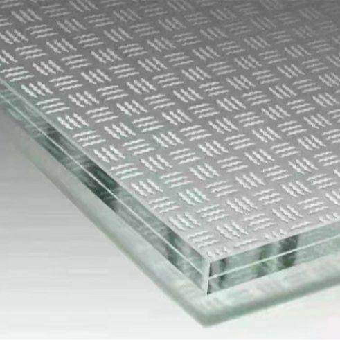 防滑玻璃钢化夹胶八字纹小圆点地板楼梯踏步走廊栈道专用防滑升级 - 图2