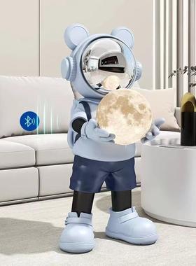 轻奢宇航员音箱大型落地树脂摆件家居客厅电视柜乔迁装饰儿童礼物