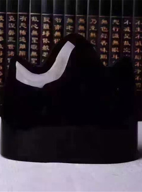 黑曜石泰山敢当摆件烫金