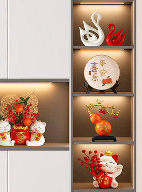 现代酒柜装饰品摆件轻奢客厅家居餐边电视柜玄关乔Z迁新居礼物