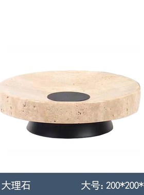 侘寂现代黄洞大理石收p纳果盘托盘样板间客厅茶几餐桌售楼部摆件