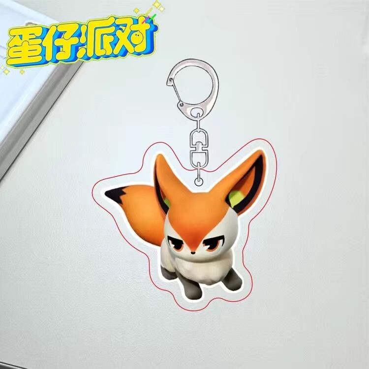蛋仔派对蛋仔派对周边神奇艾比爆爆狐水捏捏钥匙扣可爱闺蜜书包挂件送朋友