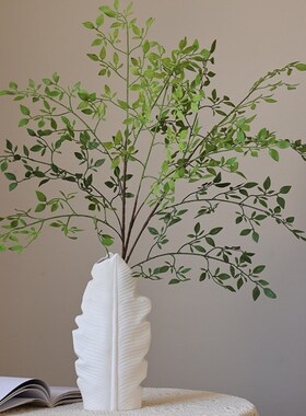 速发南植竹花假花摆设仿生绿植客厅高枝假天物装内室饰摆件