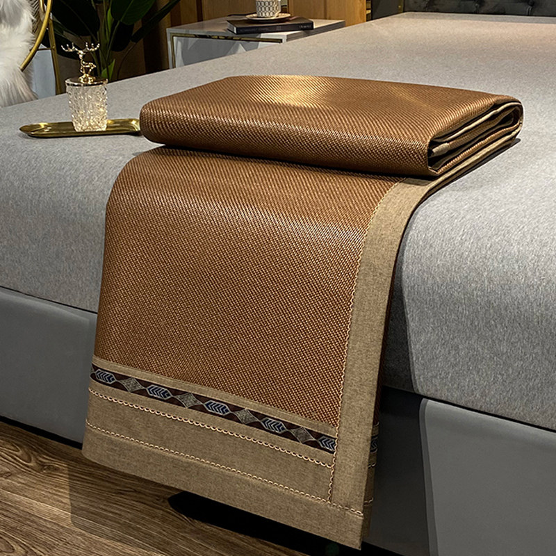 可折叠藤席冰丝凉席2022新x款夏季床垫两用夏天藤席子冰藤席冰丝,淘宝优惠券,粉丝福利购,淘宝优惠卷