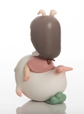 可米生活 白夜童话贾晓欧创意雕B塑小摆件可爱礼物送朋友客厅装饰