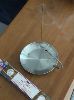 包豪斯高级感自制线香盘家居卧室摆件高颜值香薰蚊香架线香座香插