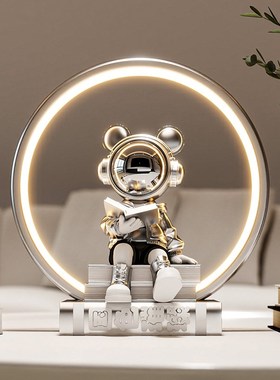 宇航员太空人台灯氛围感书房桌面摆件儿童房家居T好物房间装饰家