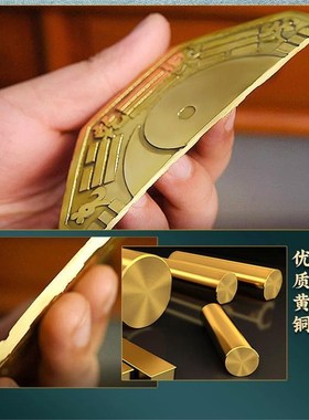铜八卦五帝钱凸i镜铜葫芦太极凹面镜子玄关路冲挂件门窗家用厂家