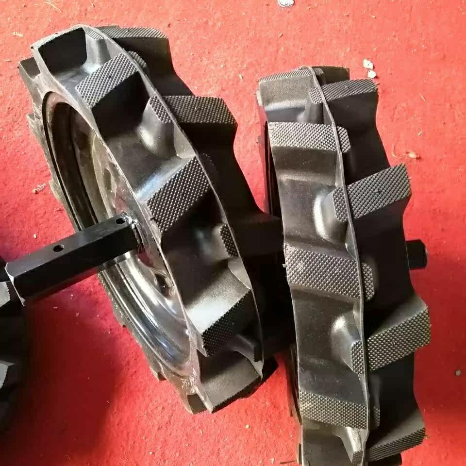 Special solid tire walking wheels for cultivators, inflatable herringbone wear-resistant tires, micro-tillage machinery accessories, free shipping