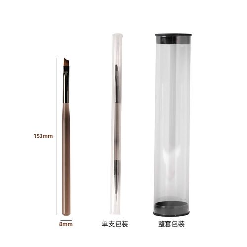 高颜值美甲笔刷全套拉线建构彩绘法式圆头画花画指甲工具套装双头 - 图3