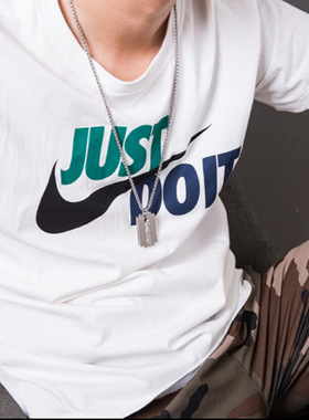 新款韩版钛钢刀片男女项链霸气潮人简约长款毛衣链男挂坠个性吊坠