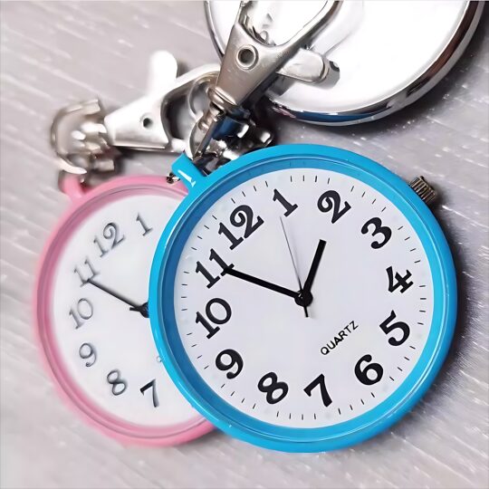 Large numbers, clear and simple, student exam quartz watch, small pocket watch, keychain pocket watch, waterproof pocket watch, nurse watch