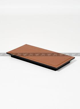 MOO慕N空间样板房衣帽间皮革金属盘摆件化妆MD0088台浴室软托装品