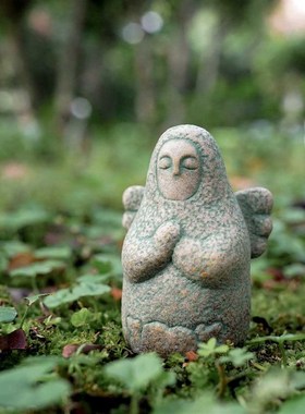 速发塞尔鲁传说海利场神摆件海拉达守护神模型鱼缸盆景亚景装饰