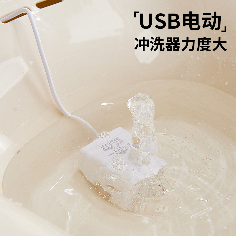 坐浴盆女士专用孕妇免蹲洗屁股盆柔软亲肤电动式痔疮熏蒸泡药神器 - 图2