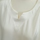 2025 acetate top women's summer loose slim t-neck t-shirt artificial cotton thin casual solid color short-sleeved fashion
