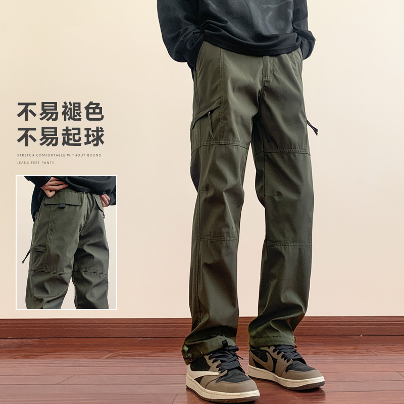JEEP SPIRIT吉普三防工装裤男款冬季加绒加厚防风机能冲锋裤子男