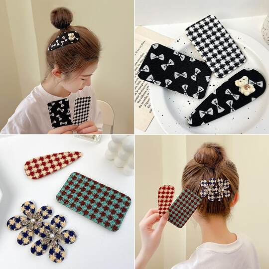 Forehead bangs stickers, fashionable sticky hair stickers, girls' shower makeup stickers, adult hair magic stickers