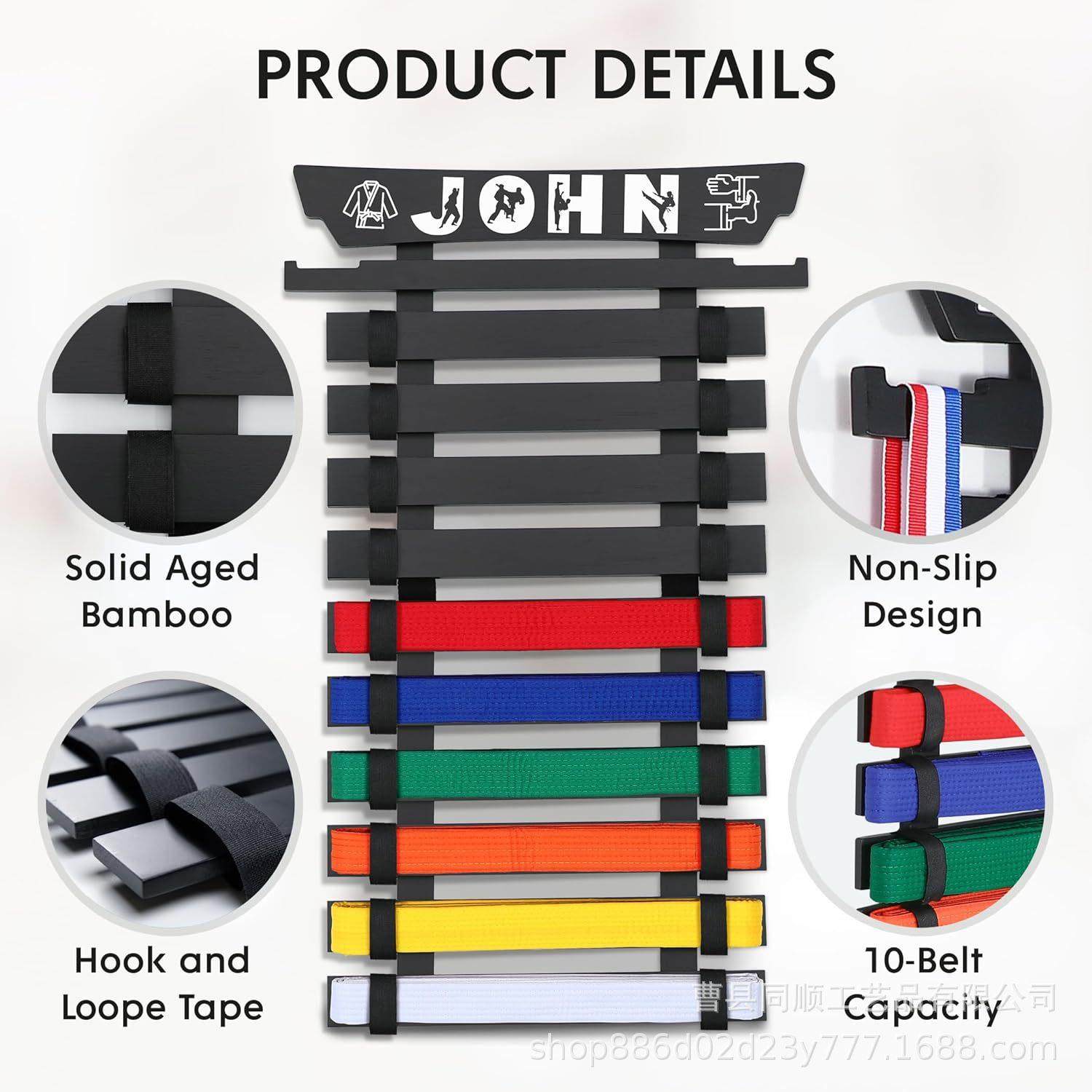 跆拳道腰带展示架腰带挂架空手道武道晋级腰带架道带展示架腰带架,淘宝优惠券,粉丝福利购,淘宝优惠卷