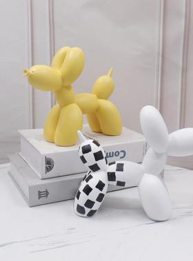 气球狗家居摆件客厅玄关电视柜办公室摆设动物树脂工艺品摆件创意